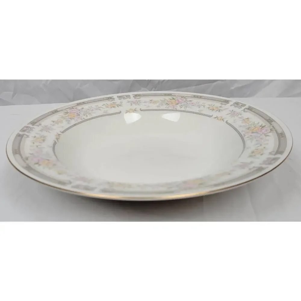 Farberware Fine China Southampton 1992 223K China Bowl Pink Rose Floral Paint